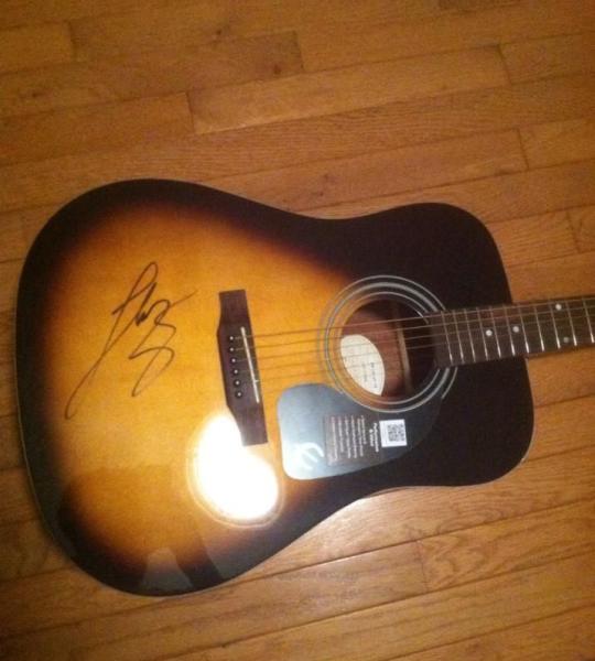 Signed Blake Shelton Acoustic Guitar